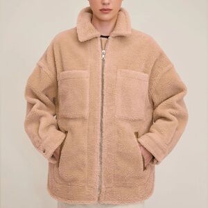 Marissa Web Amari Sherpa Twill Jacket | Sz XS